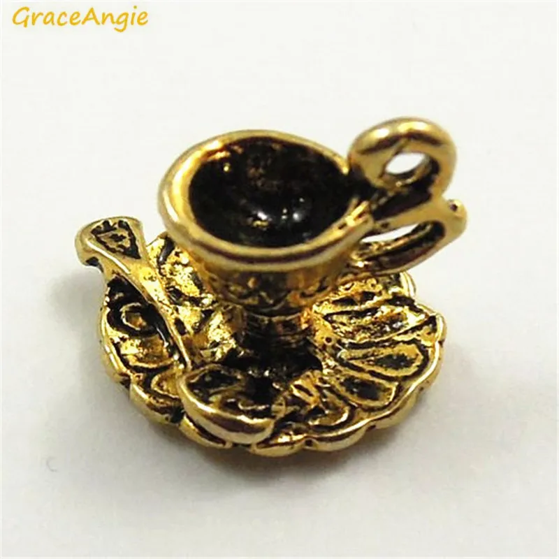10 шт. маленькие подвески чашки для кофе|cup charm|charms antiquecoffee cup charm |