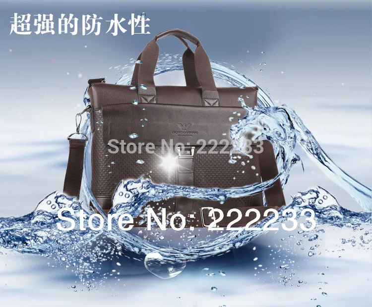 Rushed Retail high quality men brand briefcase genuine leather Portfolio brown shoulder bag messenger genuine+PU 2015 New BG0093 | Багаж и