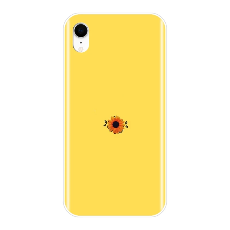 Задняя крышка для iPhone X XR XS MAX 8 7 6 S мягкий силиконовый желтый чехол с космическим