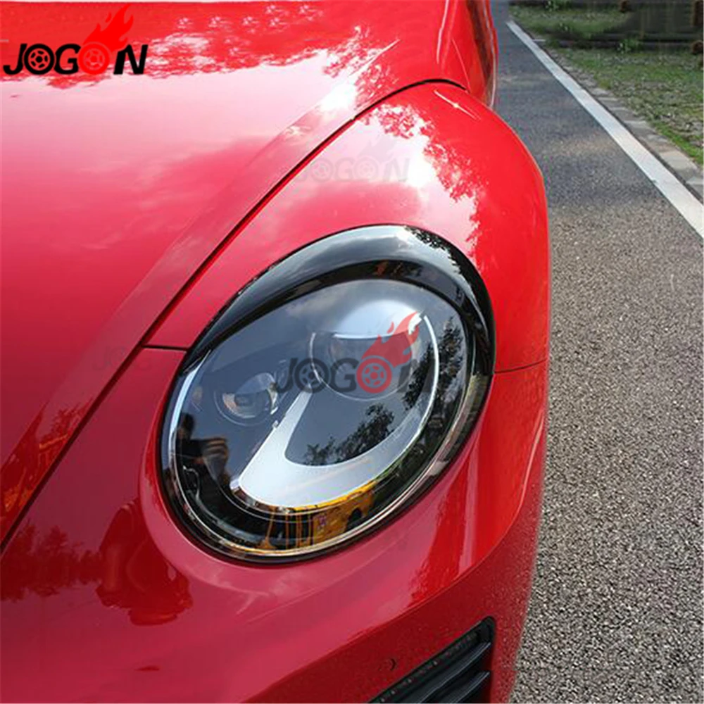 Автомобильная черная фара для бровей век Накладка для Фольксваген Beetle A5 2012- 2 шт