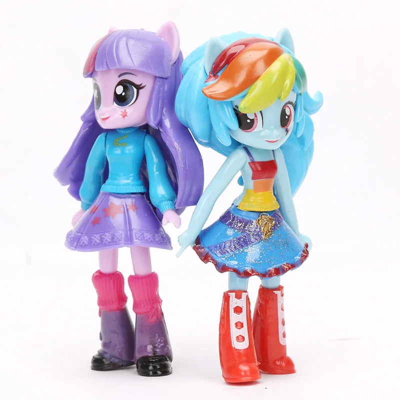 12 см 9 шт. 7 шт. игрушки My Little Pony friendly Is Magic Pony Набор фигурок Twilight Sparkle Rainbow Dash Fluttershy модель куклы