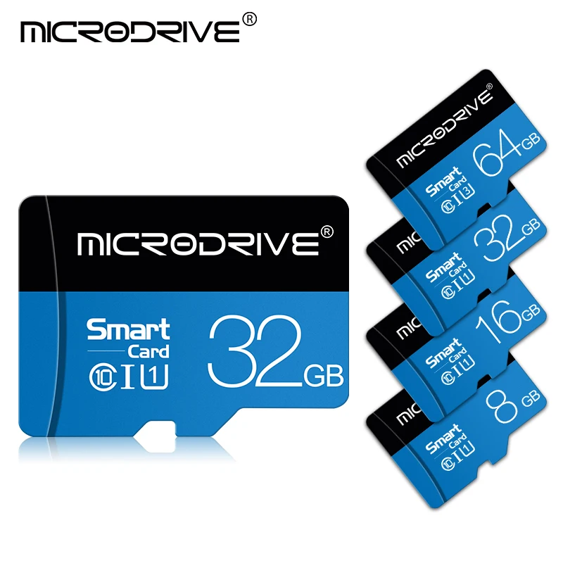 Micro SD карта 8 ГБ 16 ГБ 32 ГБ SDHC карта памяти Высокоскоростная Флешка карта 64 Гб 128 ГБ SDXC флэш-sdcard для смартфона+ розничная упаковка