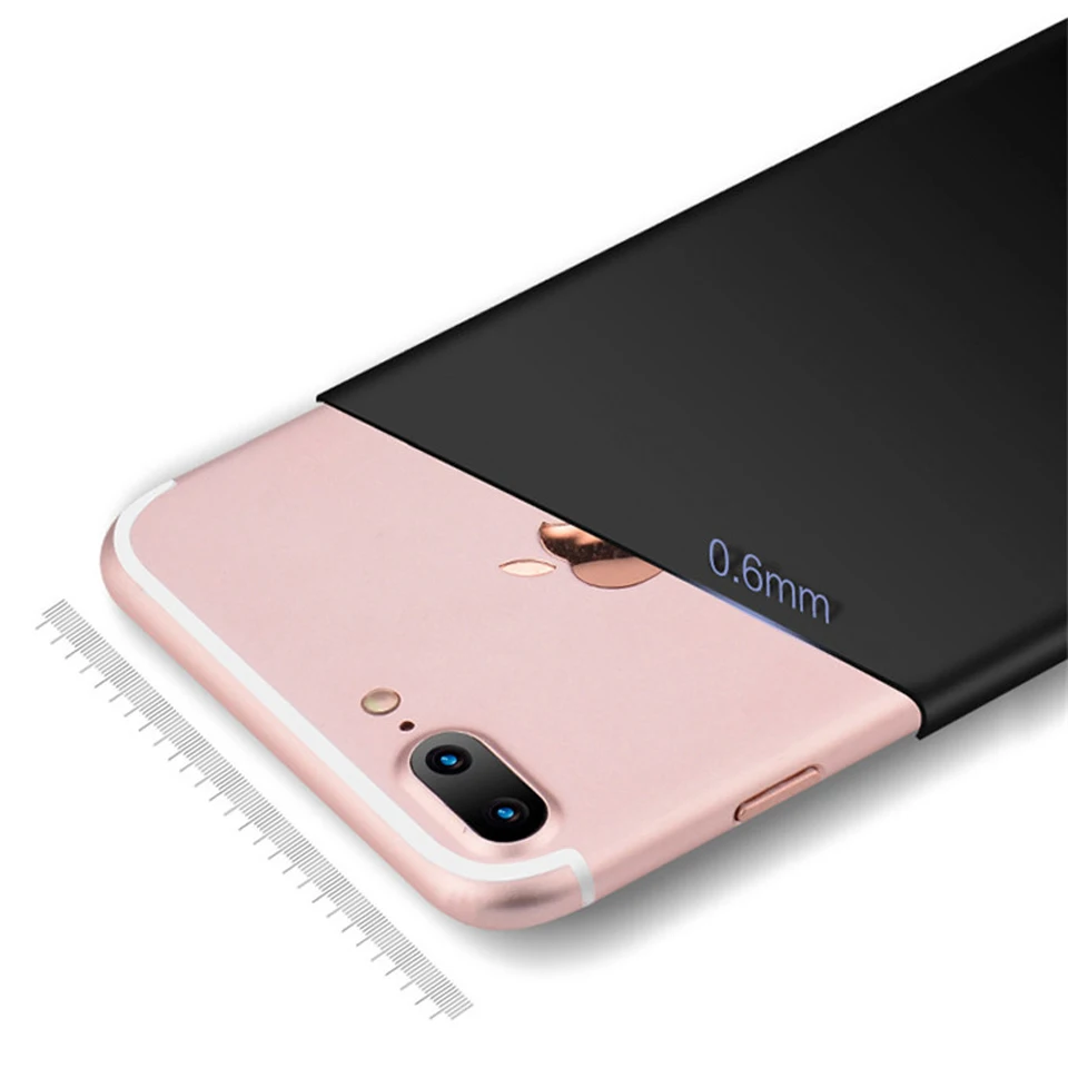 Ультратонкий резиновый матовый чехол для iphone 7 Plus SE 5 5S 6 6s 8 X Samsung Galaxy Note S8 S6 S7 Edge
