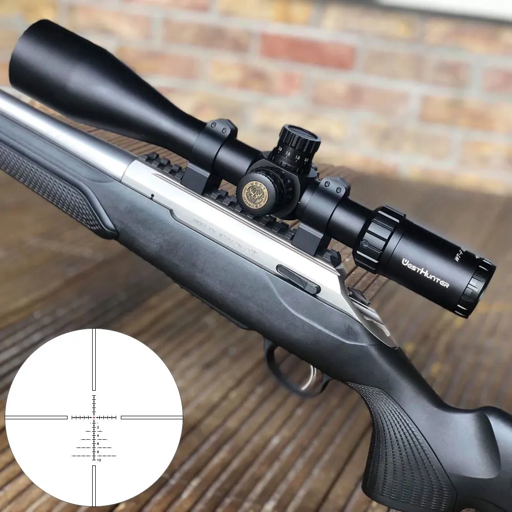 Дальний Воздушный пистолет охотничий прицел WestHunter WT-F 5-20X50SF военный тактический с подсветкой гравированный прицел Прицелы