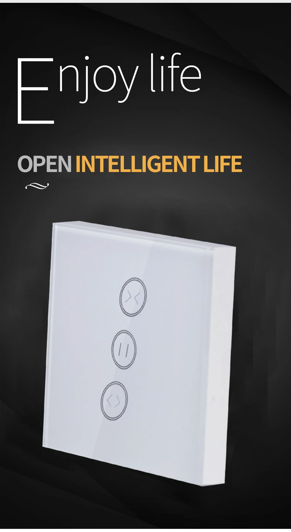 Tuya Smart Life WiFi Шторные жалюзи переключатель для электрического рольставни моторизованный голосовой мобильный пульт дистанционного управления настенный сенсорный переключатель