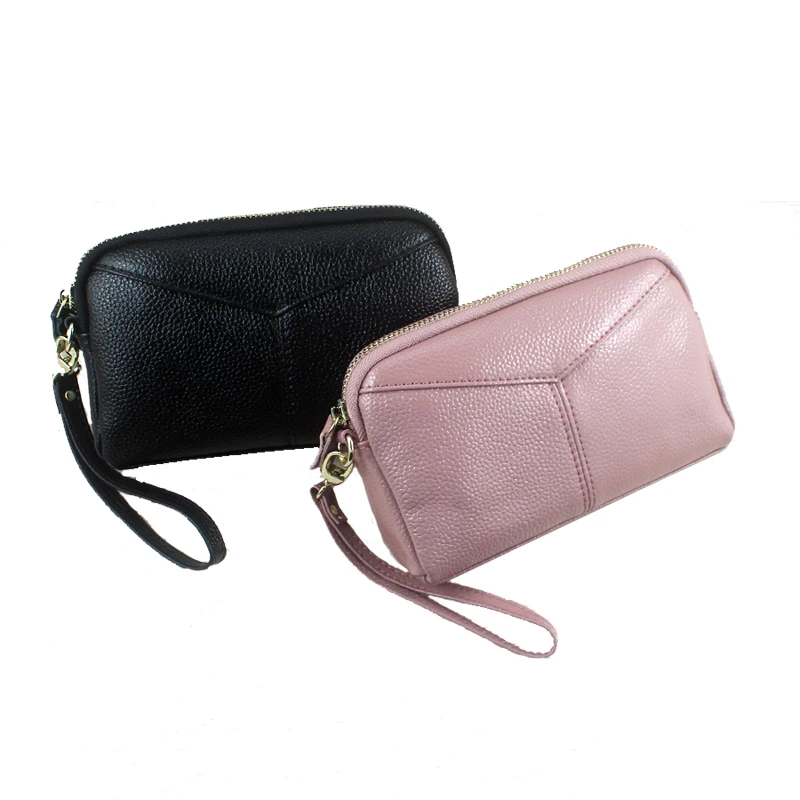 Оригинальная брендовая практичная женская кожаная мини-сумка-клатч