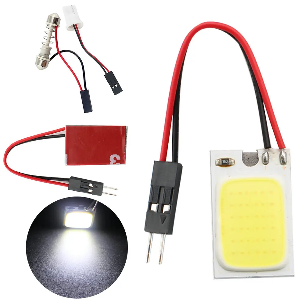 YM E Bright 15*25 мм 500 шт. чипы COB высокой мощности 18 чипов светодиодов 12 В адаптер Festoon T10