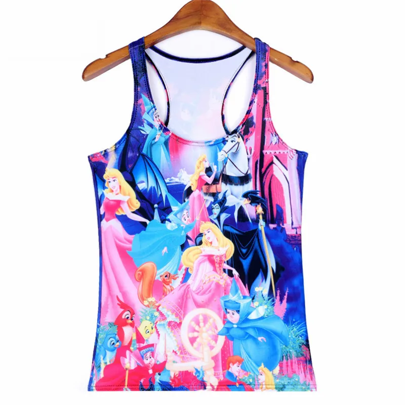 Летние женские Топы без бретелек рукавов с цифровым принтом повседневные топы на