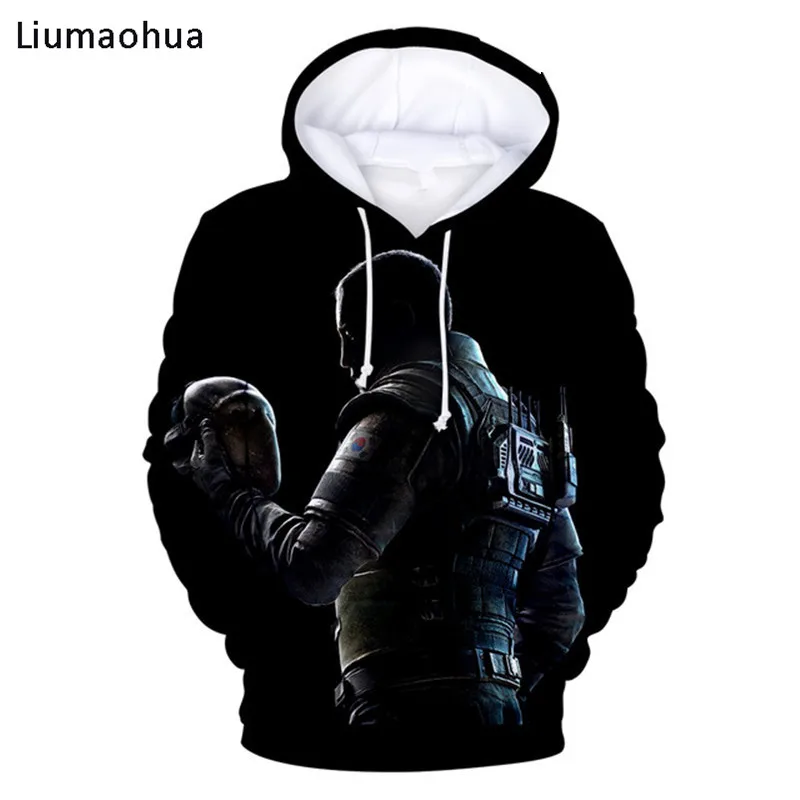 Liumaohua Rainbow Six Siege 3D толстовки для мужчин/wo мужские Горячая игра принт Радуга Одежда