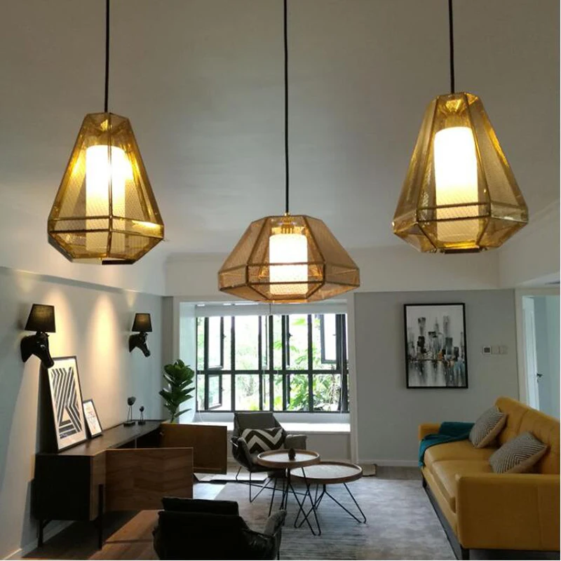 

Post Modern minimalist creative golden stainless steel mesh chandelier cafe restaurant lounge designer chandeliers