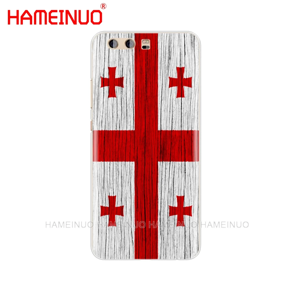 HAMEINUO Georgia Grunge Flag Cover phone Case for huawei Ascend P7 P8 P9 P10 P20 lite plus pro G9 G8 G7 2017 | Мобильные телефоны и