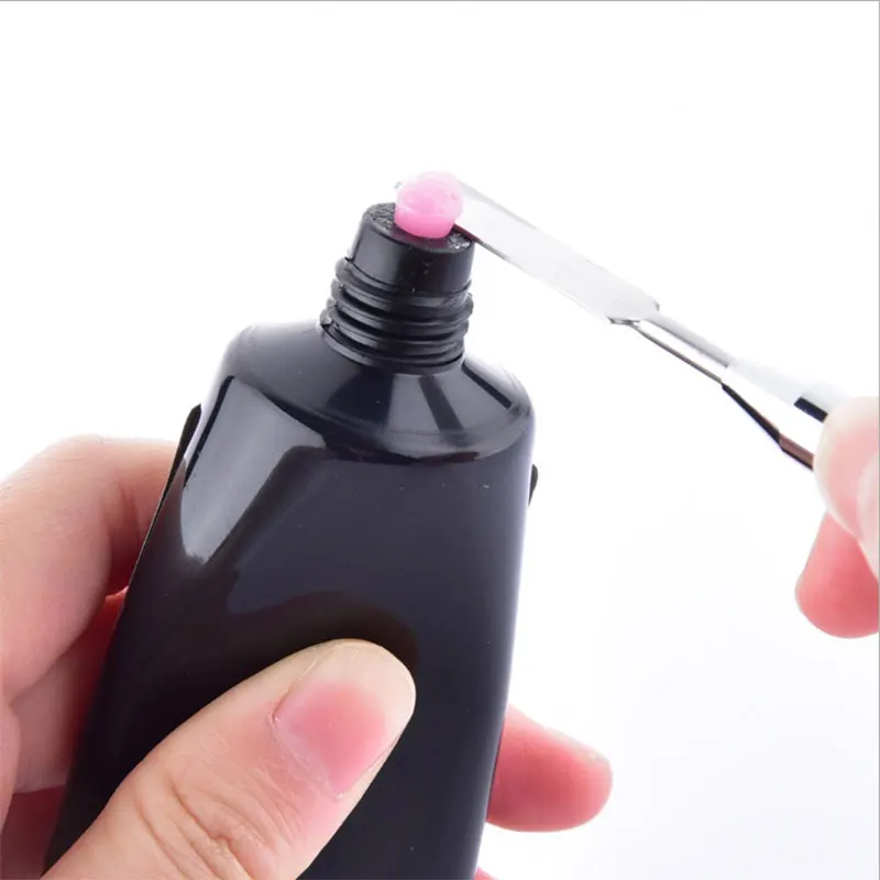 4 шт./компл. поли гель Наборы Nail Art французский прозрачный дизайн ногтей камуфляж