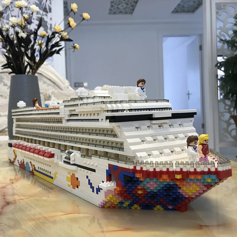 Не совместимый Legoed корабль Титаник RMS блоки здание круиз лодка комплект кирпич