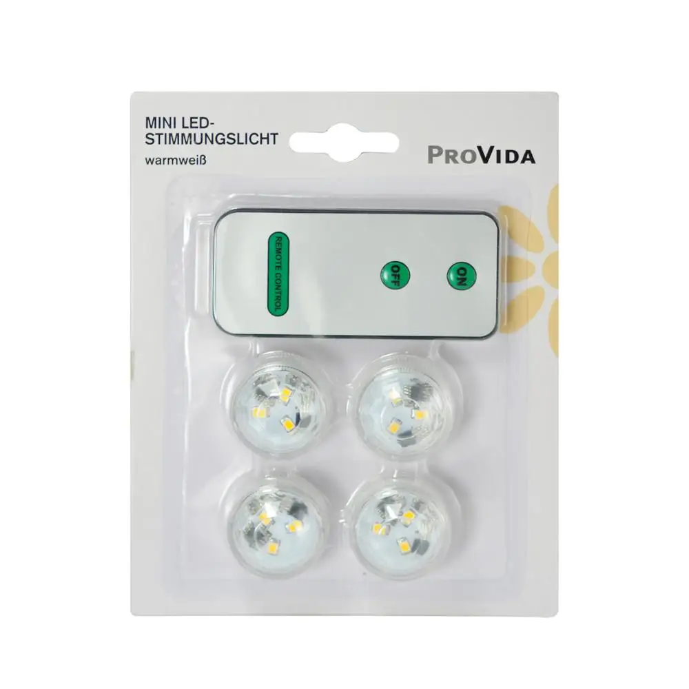 3 светодиода белый теплый RGB Многоцветный погружной Floralytes работающий от батареек