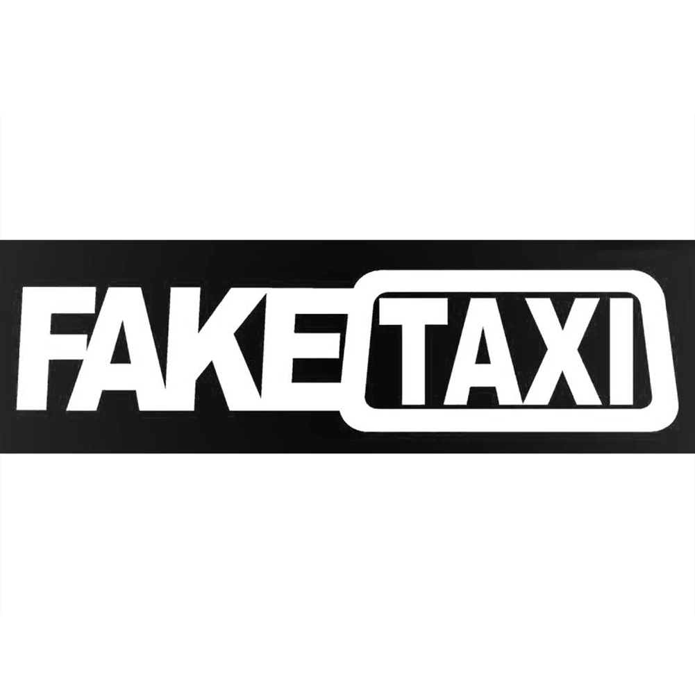 Забавная наклейка на автомобиль поддельный знак такси для дрифтинга гоночный