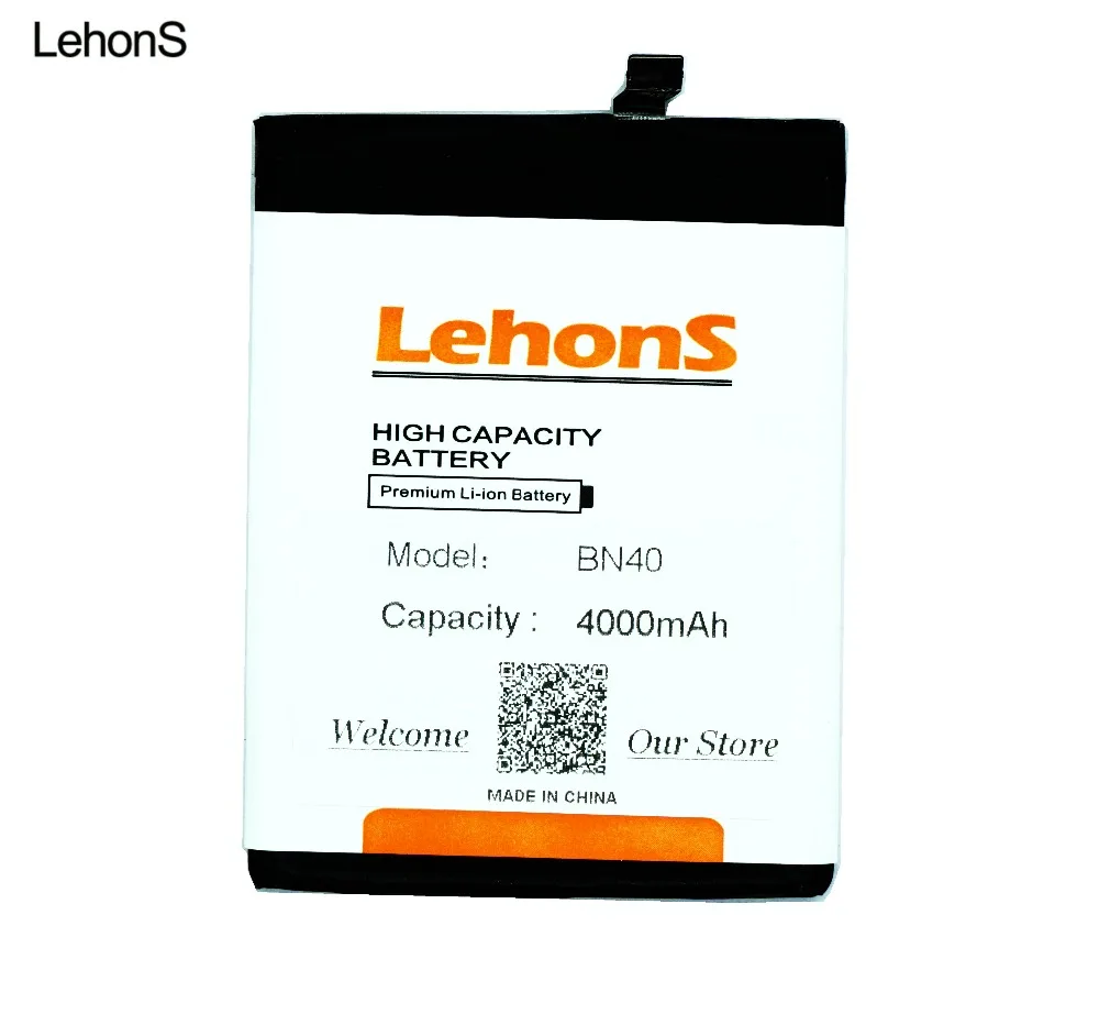 LehonS 1x Новое поступление BN40 мобильный телефон аккумулятор для Xiaomi Redmi Redrice Hongmi 4 Pro