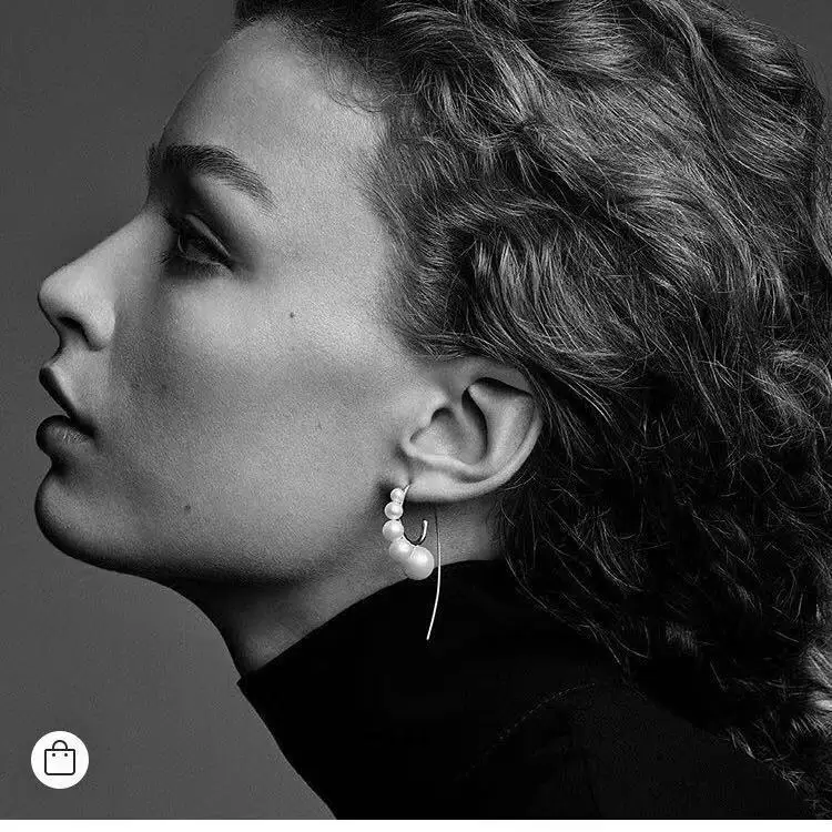 2019 новая звезда с тем же абзацем Мода Индивидуальный дизайн c образные жемчужные