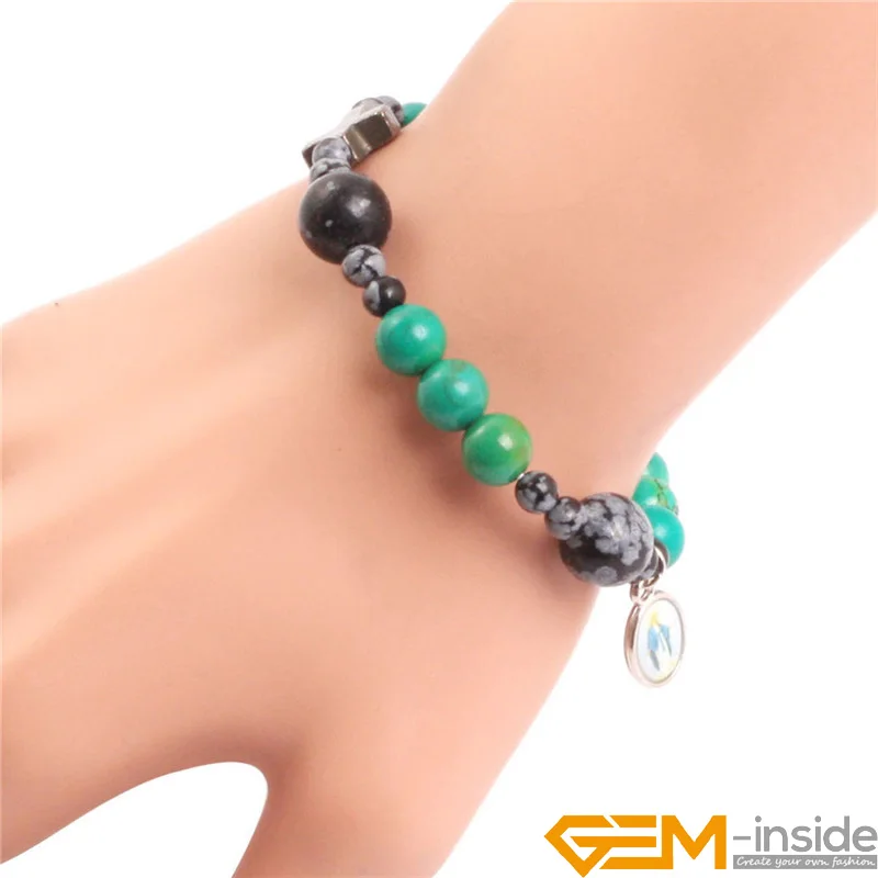 8 мм разные цвета каменные молитвенные бусины крест браслет мала англикан