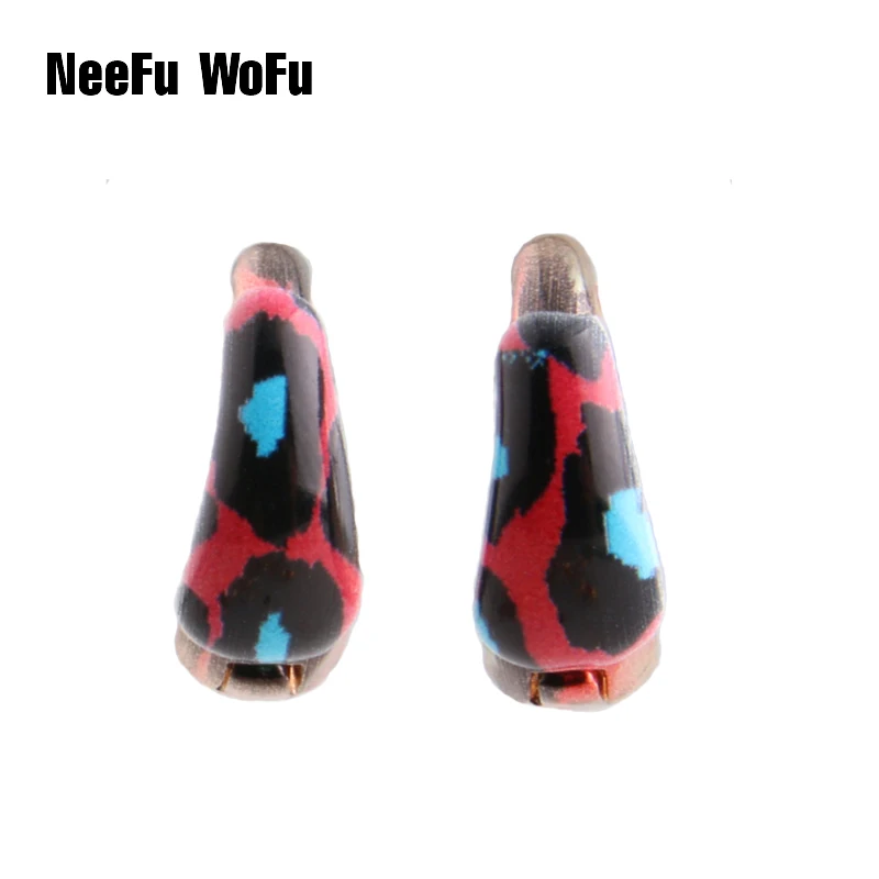 Серьги NeeFu WoFu с тигром большие серьги для женщин медное кольцо капельное масло