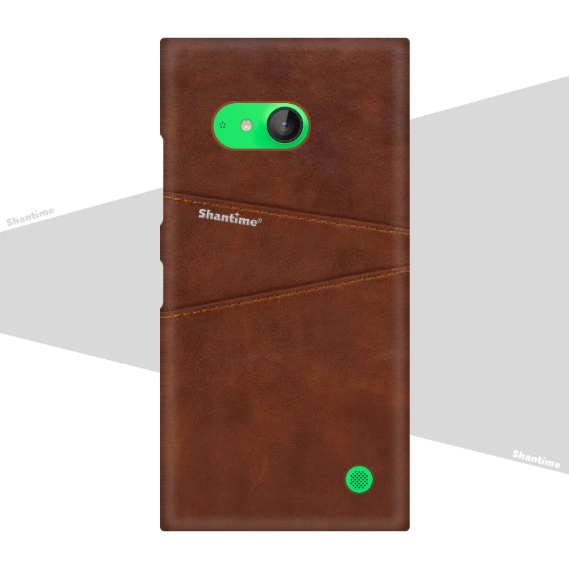 Brown Роскошный винтажный кожаный чехол для Nokia Lumia 730 чехол для телефона Nokia Lumia 735 слот для карт PU кожаный чехол - Цвет: Brown