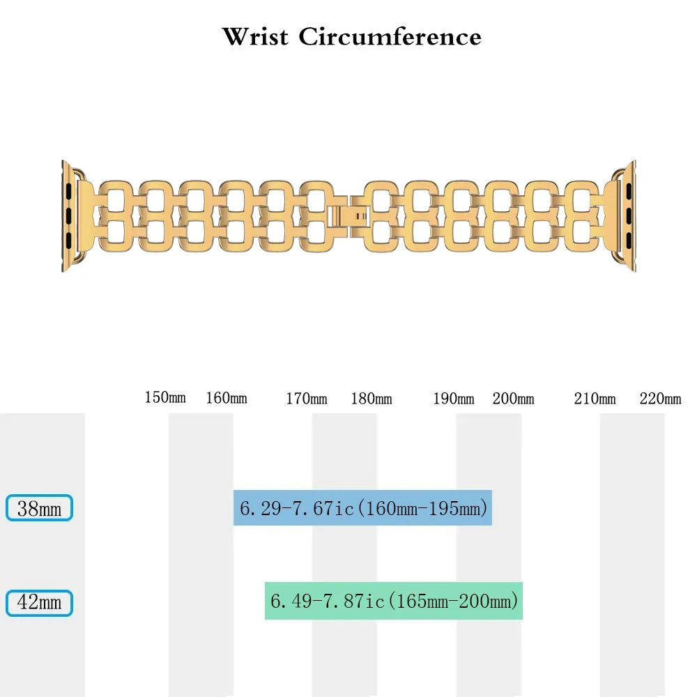 Stainless Steel Watchband for Apple Watch Band 42mm 44mm Metal Strap for Apple Watch 38mm 40mm Series 6 5 4 3 2 1 Watch Bracelet