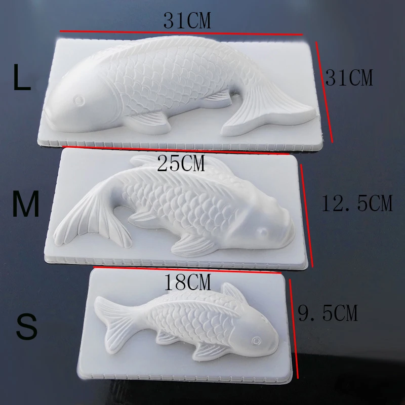 DIY 3D Koi рыба карп формы пластиковые желе ручной работы Sugarcraft торт пудинг