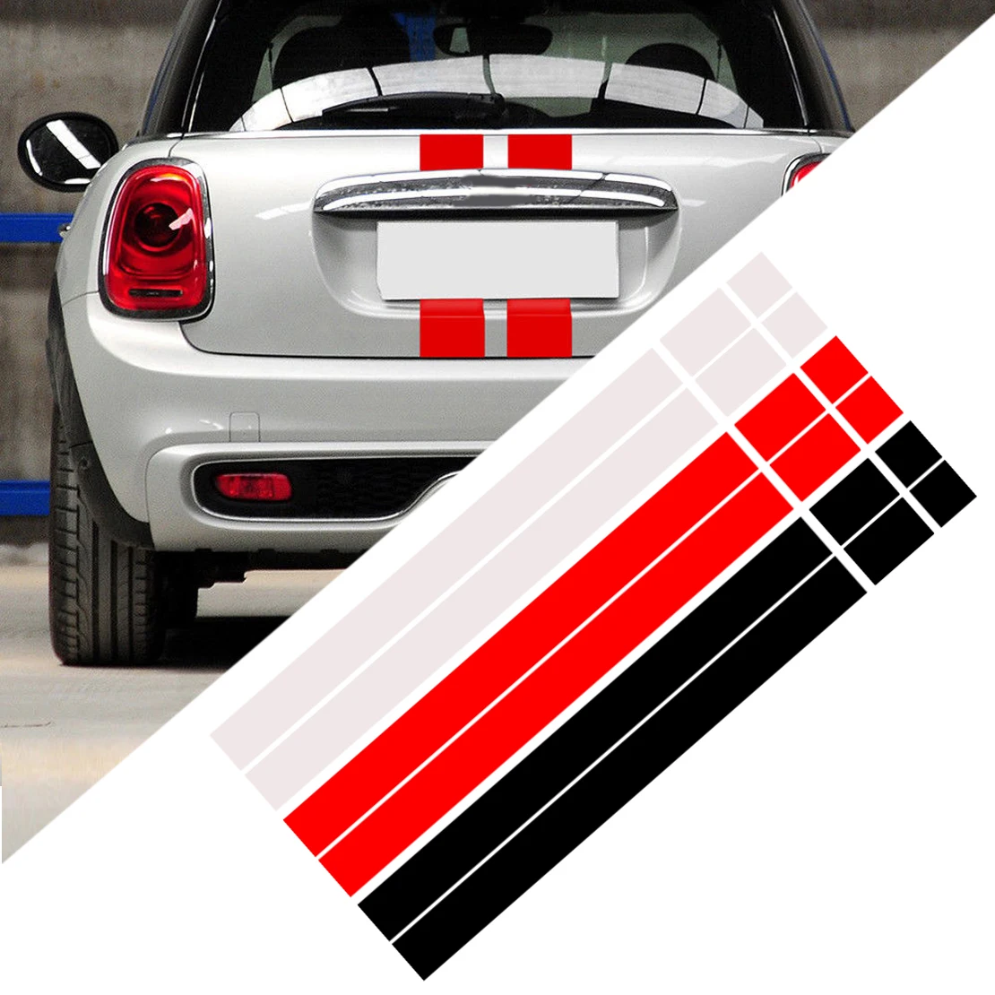 Виниловая наклейка на автомобиль CITALL 2 шт. в полоску для MINI Cooper R50 R53 R56 R55 dWm2754536