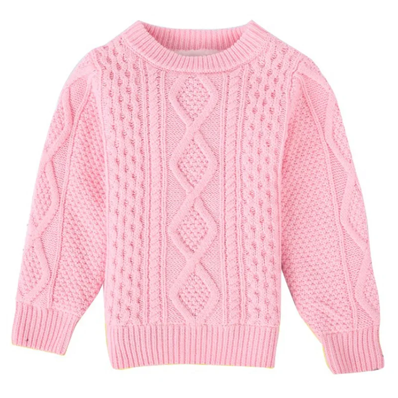 Осенне зимний свитер для маленьких девочек мальчиков вязаный теплый детская