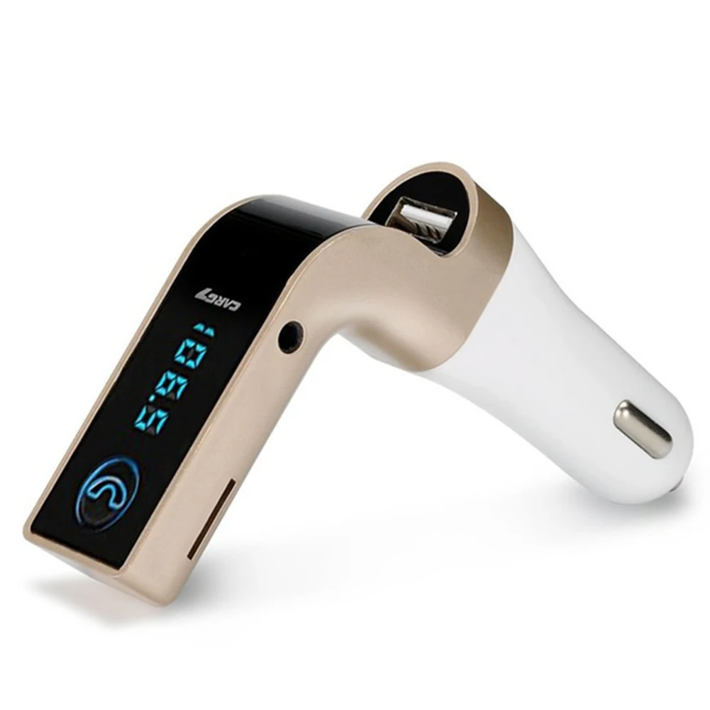 Автомобиль Зарядное устройство Bluetooth Шум отмены USB MP3 плеер Поддержка TF карты