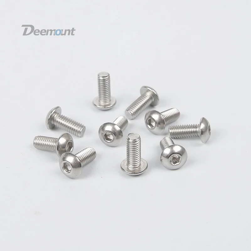 Deemount 10 шт./лот болт для велосипедной бутылки M5 * 12 мм с шестигранной головкой из