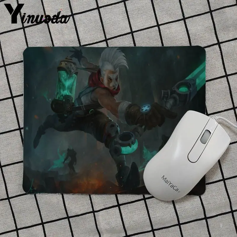 Yinuoda Дизайн экко Лига Легенд уникальный настольный коврик игровой Мышь Pad геймер игровая клавиатура Коврик планшетный компьютер Мышь pad - Цвет: No Lock Edge25x29cm