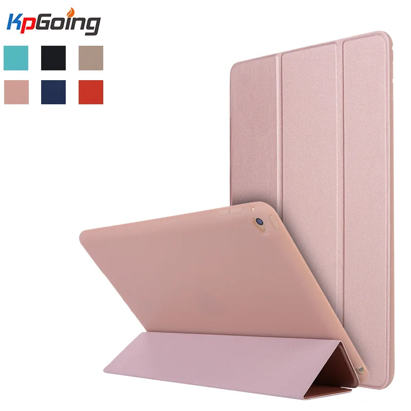 Чехол для iPad 2018 передний чехол из искусственной кожи + мягкий бампер ТПУ