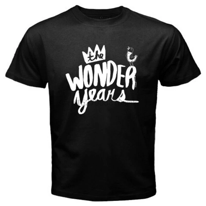 Новая мужская черная футболка с логотипом Wonder Years Размер S до 3XL|Мужские футболки| |