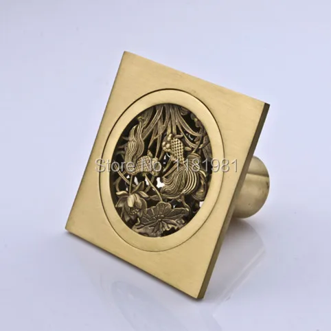 Оптовая продажа европейский стиль латунный цветок резной художественный