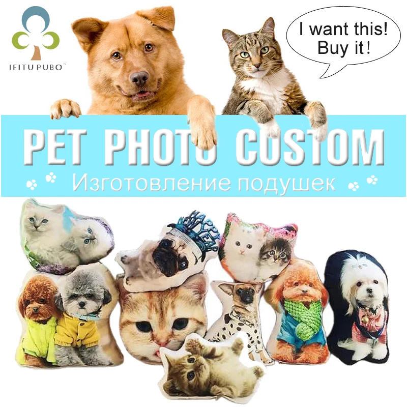 Домашнее животное фото на заказ DIY собака кошка подушка пользовательские