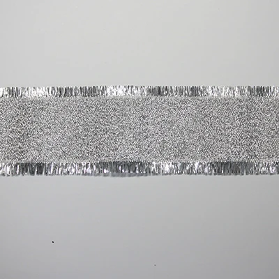 silver Free shipping Silver Metallic Glitter Ribbons - Цвет: silver