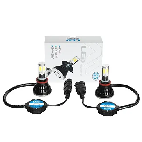 

KIT Phare LED Xenon6000K Blanc Ampoule H11 H8 H9 6000k MOTO 2 Veilleuses Led offertes 8000 LUMENS 12-24V
