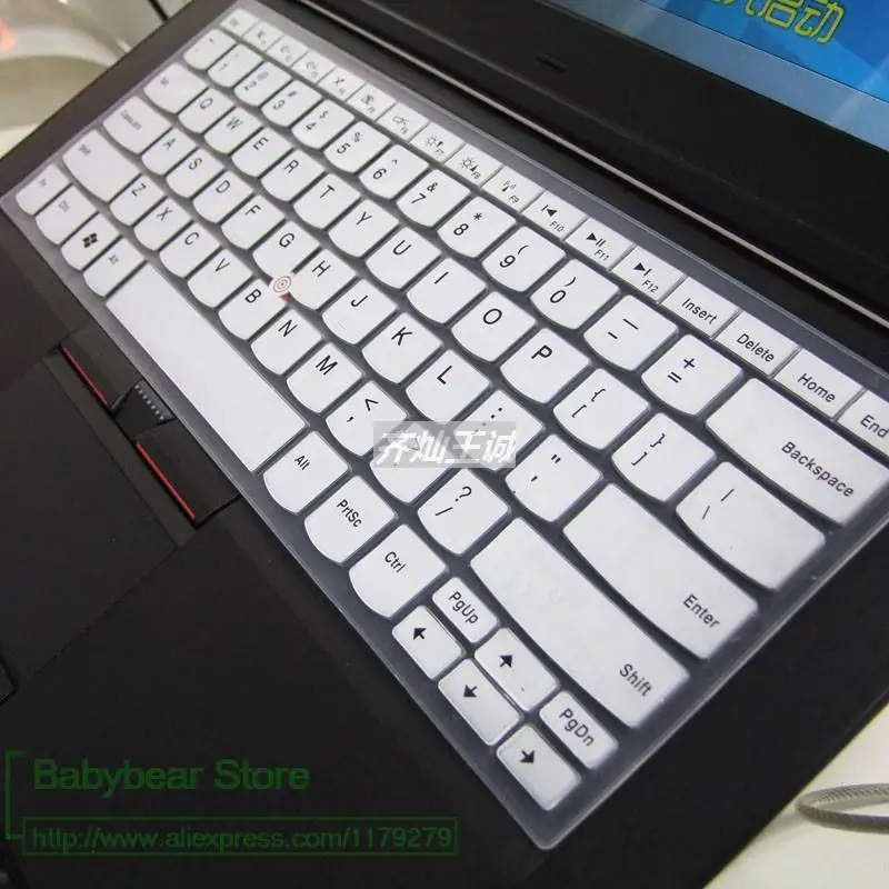 white Силиконовая клавиатура защитный чехол для Lenovo IBM ThinkPad Edge E30 E40 E50 E13 E420 E31 E420S E425 E320 E325 край 13 S420 - Цвет: white