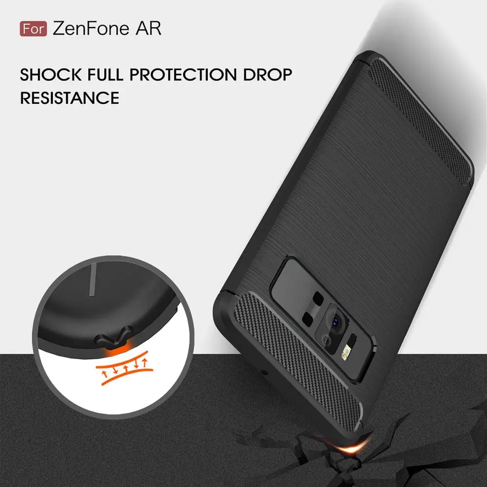 Bauqee Ultra Slim задняя крышка чехол для Asus Zenfone AR zs571kl 5.7 ''ТПУ Сумки роскошью телефон