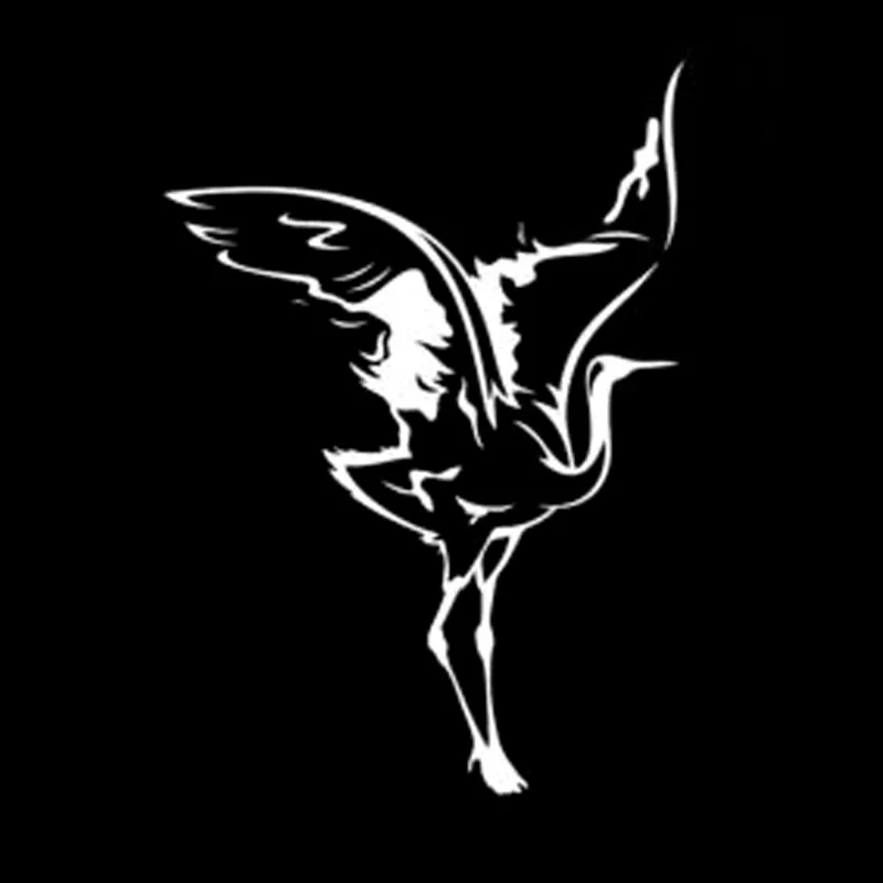 

12.4cm*17.3cm Bird Animal Cartoon Car Styling Stickers Decals Vinyl Black/Silver S3-6162
