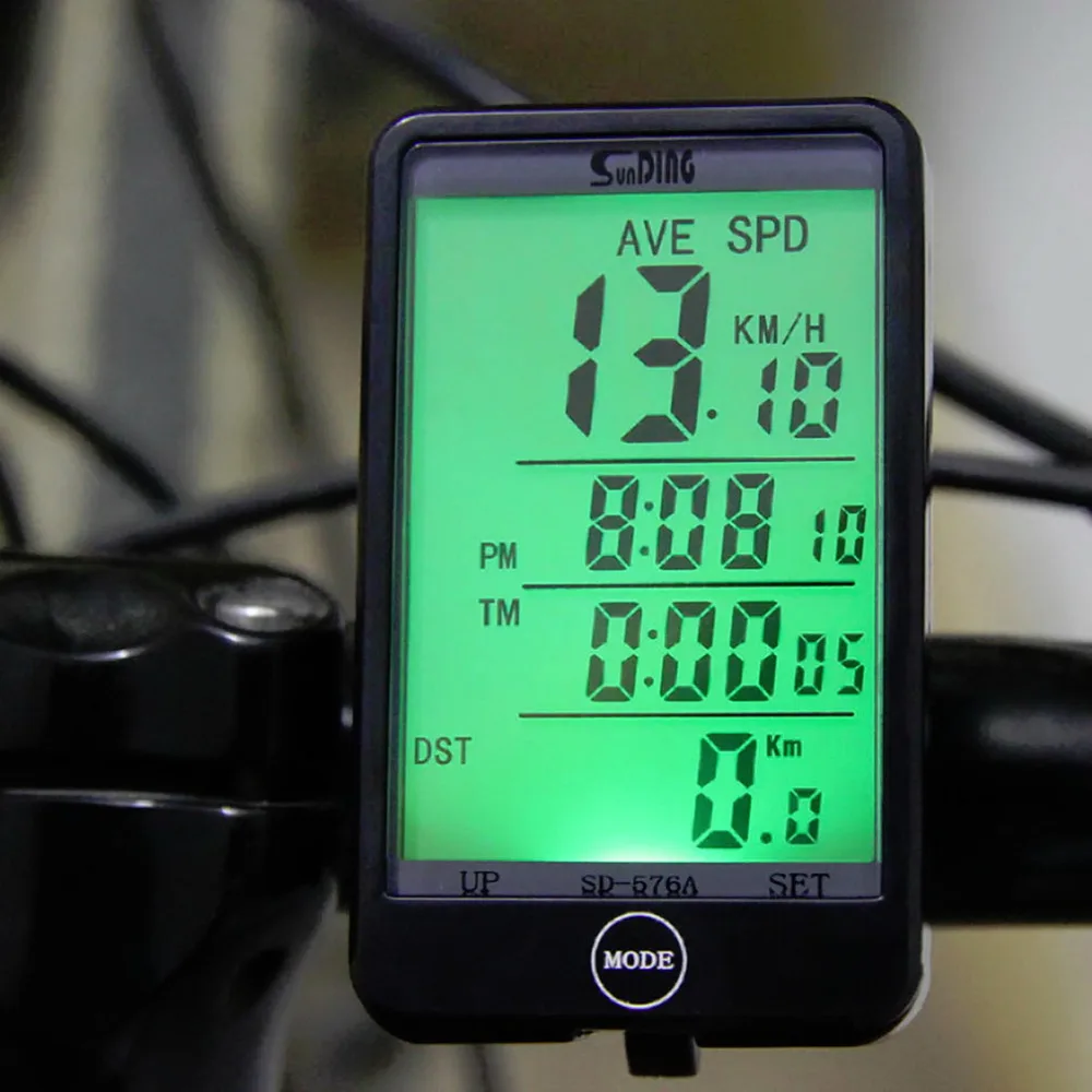 Water-resistant Digital Wired Bike Bicycle Computer Odometer Speedometer Touch Button LCD Backlit Set Accessories | Инструменты