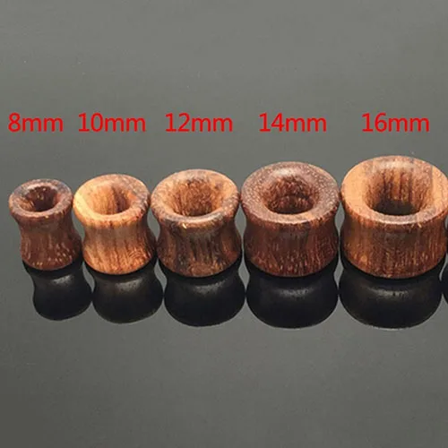 Твердые натуральные двойные расклешенные ушные затычки для ушей плотное тоннель