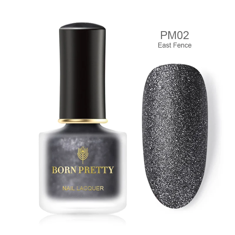 BP-PM02 Матовый лак для ногтей BORN PRETTY, яркий лак для ногтей, 16 цветов, 6 мл, Быстросохнущий сатиновый матовый гель для ногтей - Цвет: BP-PM02