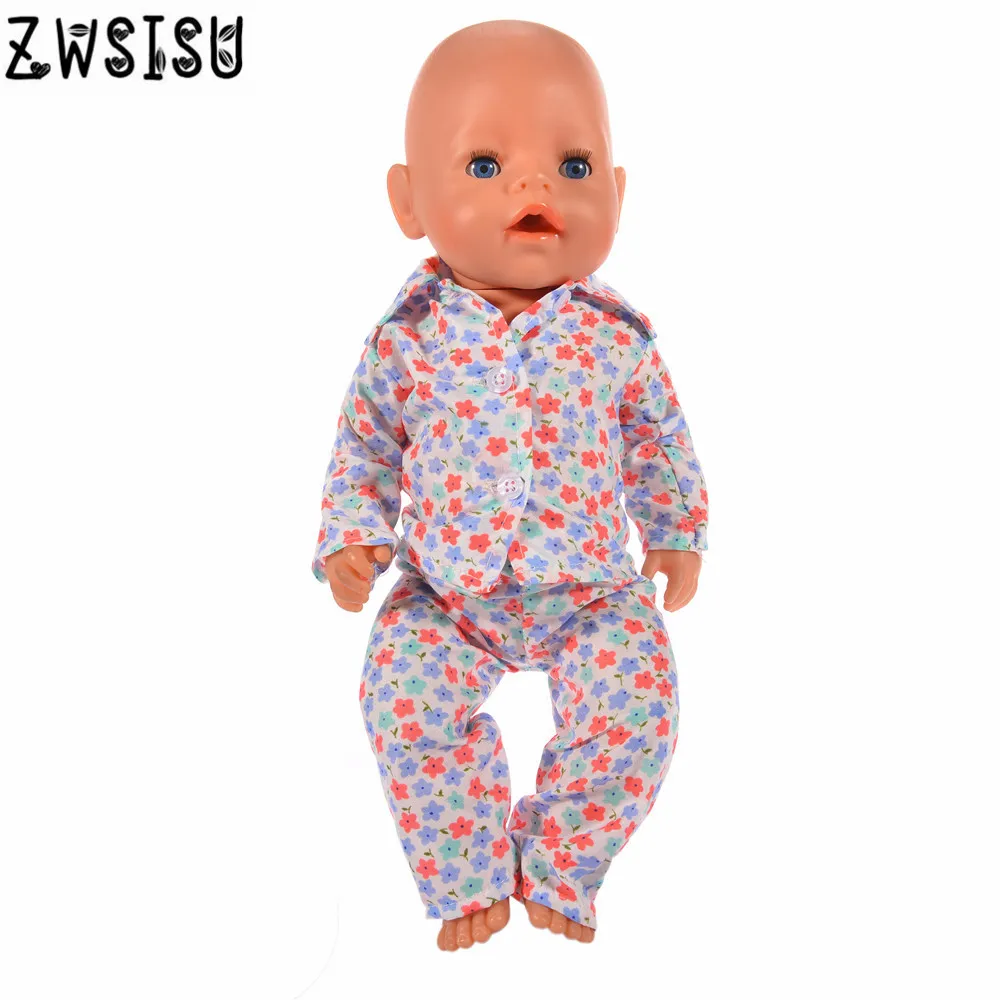 n656 Кукольная одежда 15 шт. пижамы для 18 дюймов американская кукла и 43 см кукла для поколения игрушек - Цвет: n656