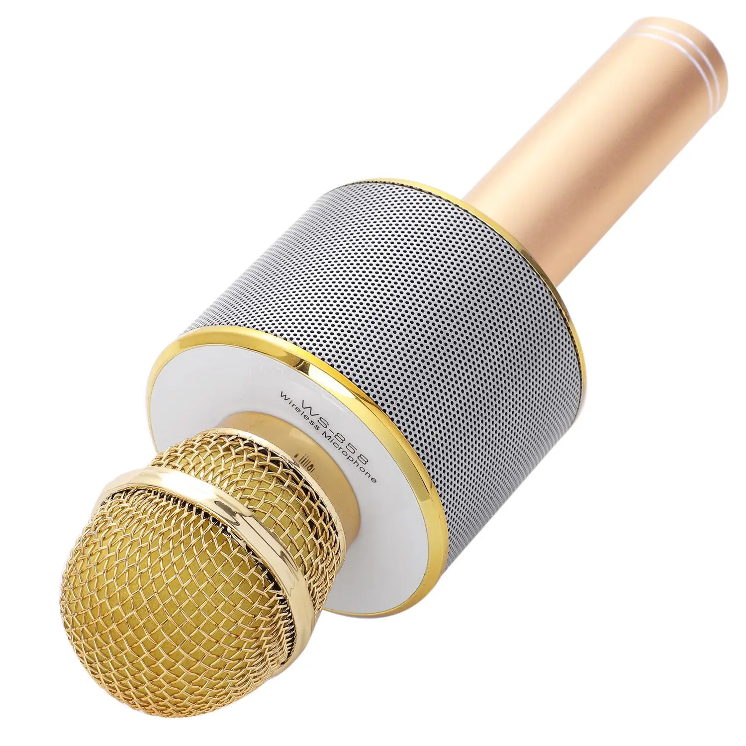 Портативный Bluetooth беспроводной караоке микрофон телефон плеер динамик Запись