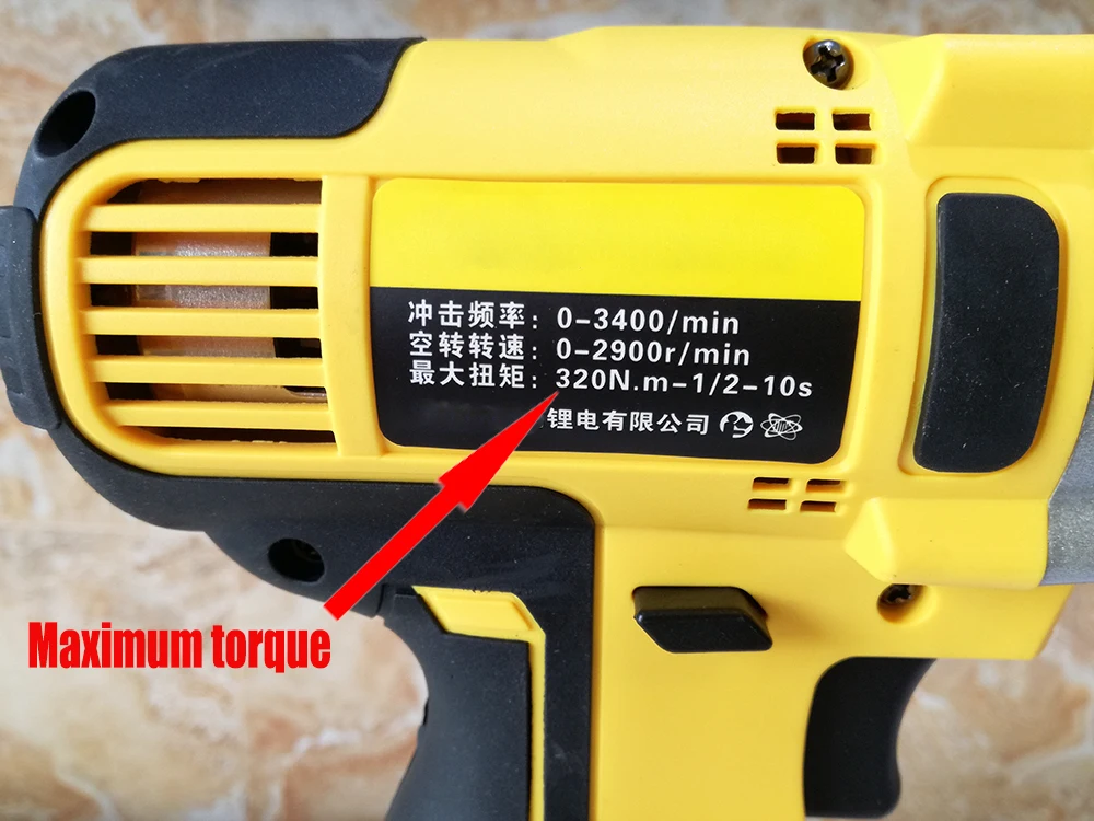 Li-Ion 0-3200об/мин 320н. М Электрический ударный гайковерт DIY бытовой электрический гайковерт Аккумуляторная дрель беспроводной ключ