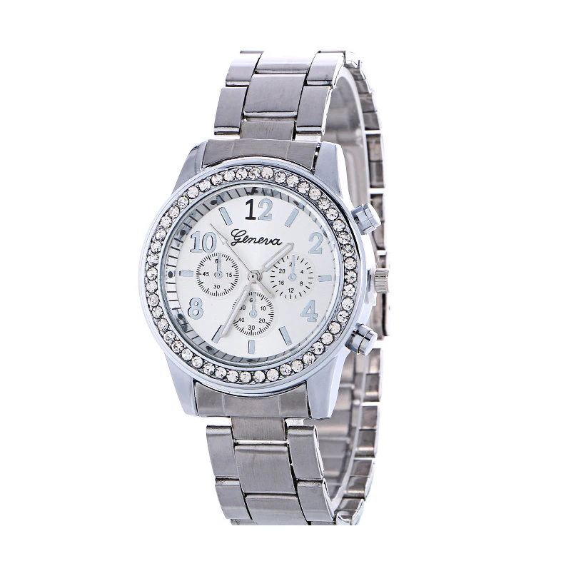 Женева классические роскошные часы со стразами женские модные Relogio Feminino Reloj Mujer