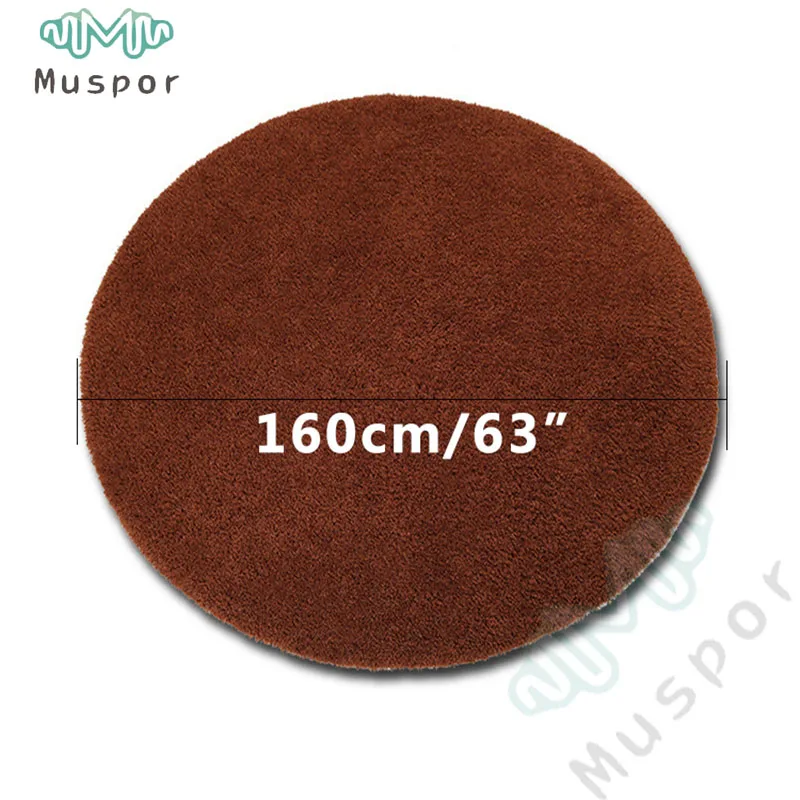 Brown 160cm 47~ 63 дюймов нескользящий встряхнуть уменьшить Электрический барабан коврик - Цвет: Brown 160cm