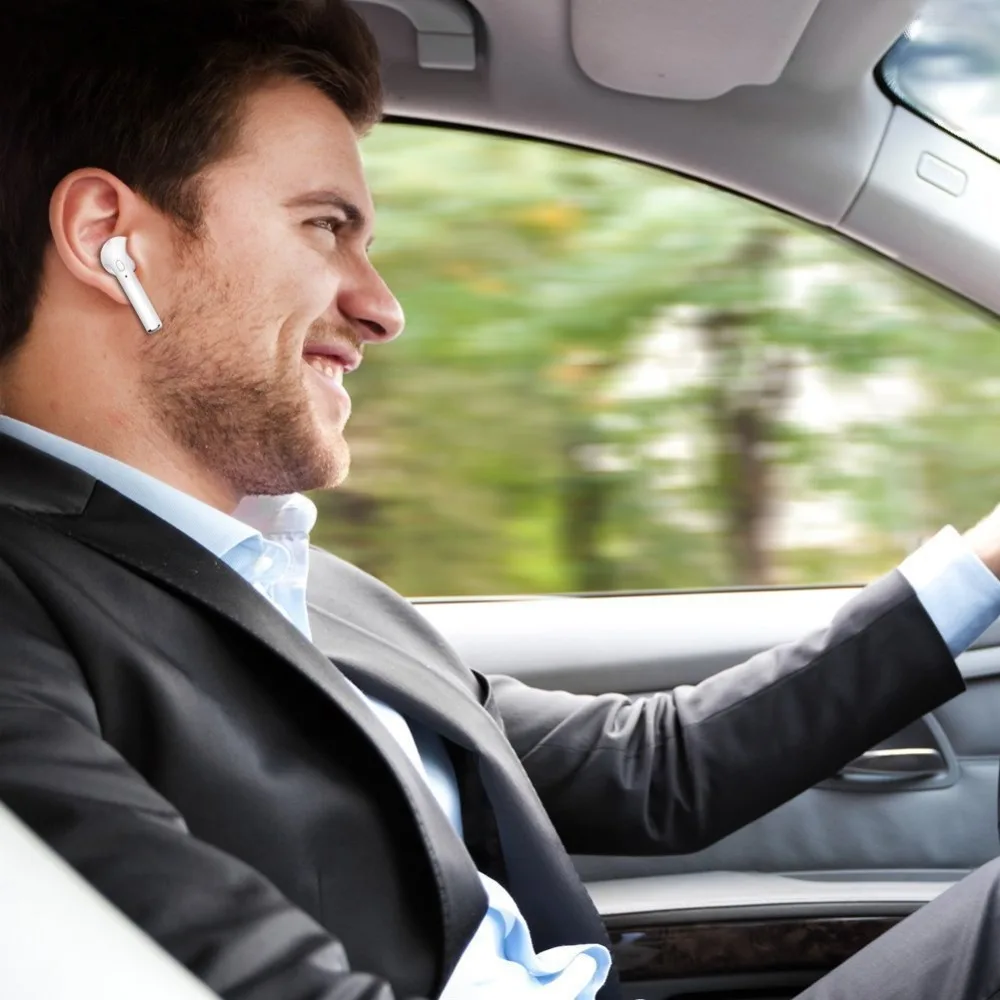 I7Mini близнецов наушники Bluetooth наушники-вкладыши Спорт гарнитуры в Беспроводной