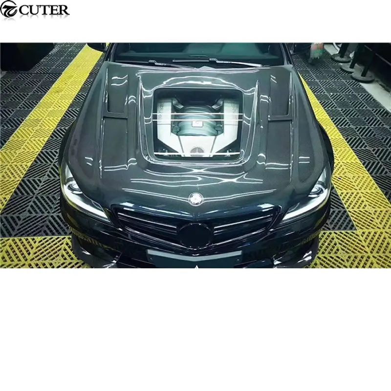 Капоты двигателя из углеродного волокна W204 C63 coupe автомобильная капота для Mercedes